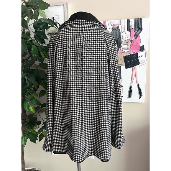 Talbots Womens Vintage Reversible Houndstooth Wool Blend Old Money Jacket Sz M - Picture 8 of 16